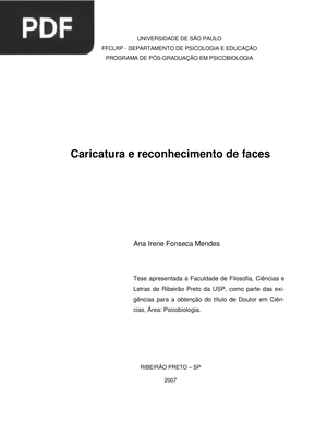 Caricatura e reconhecimento de faces