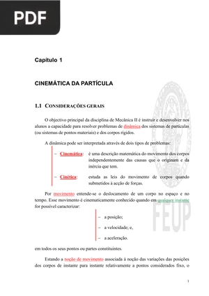 Cinemática da partícula