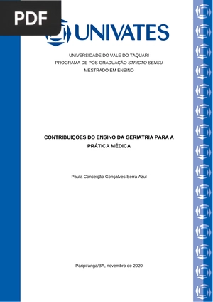 Contribuições do ensino da geriatria para a prática médica