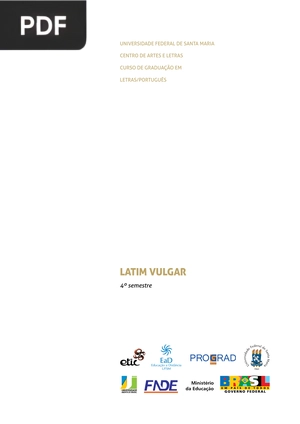 Estudo do infinitivo na língua latina e portuguesa (Artigo)