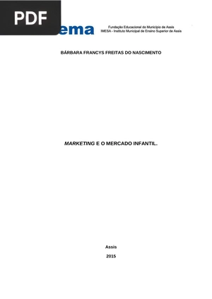 Marketing e o mercado infantil