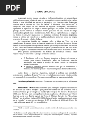 O Tempo Geológico