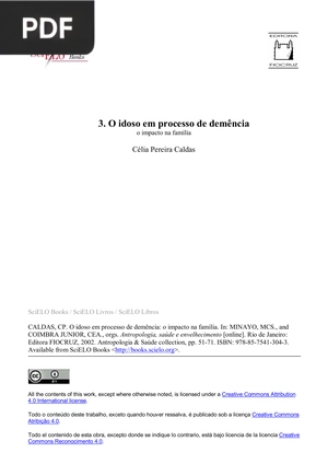 O idoso em processo de demência o impacto na família