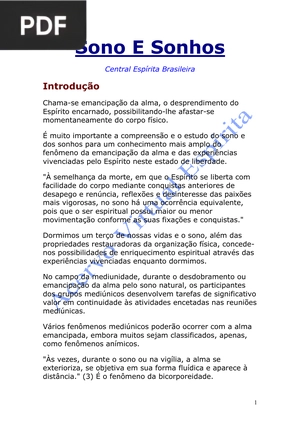 Sono E Sonhos (Artigo)