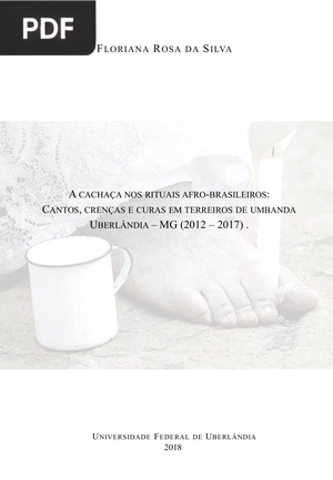 A cachaça nos rituais afro-brasileiros: cantos, crenças e curas em terreiros de umbanda Uberlândia - MG (2012 - 2017)