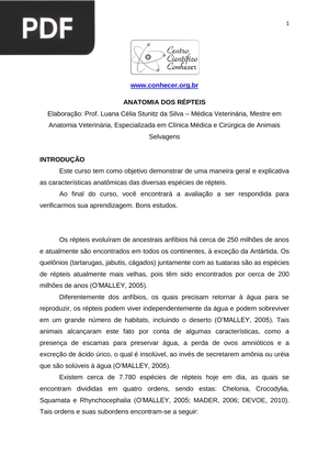 Anatomia dos Répteis
