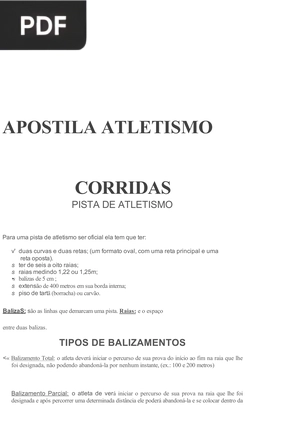 Apostila de atletismo