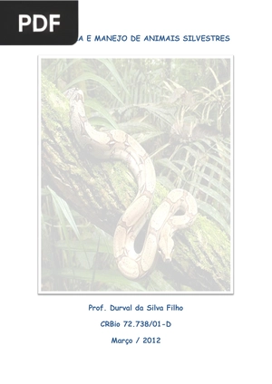Biologia e manejo de animais silvestres
