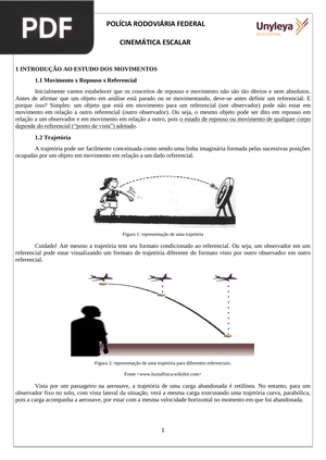 Cinemática Escalar