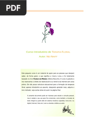 Curso Introdutório de Terapia floral (Artigo)