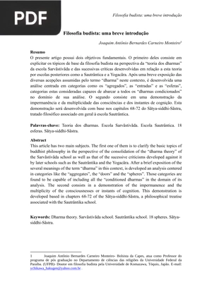 Filosofia budista: uma breve introdução