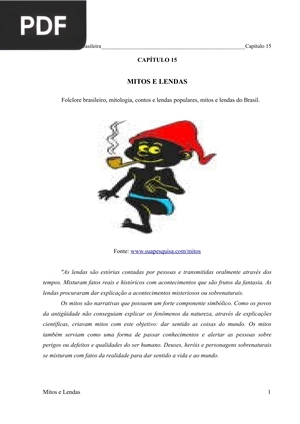 Mitos e lendas (Artigo)