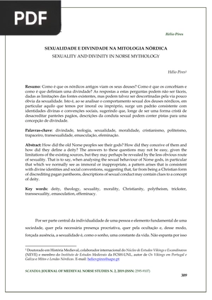 Sexualidade e divinidade na mitologia nórdica