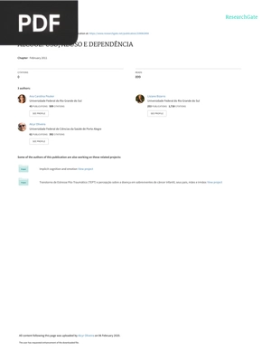 Álcool: Uso, abuso e dependência