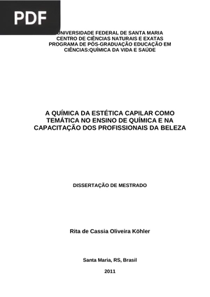 A química da estética capilar como temática no ensino de química e na capacitação dos profissionais da beleza
