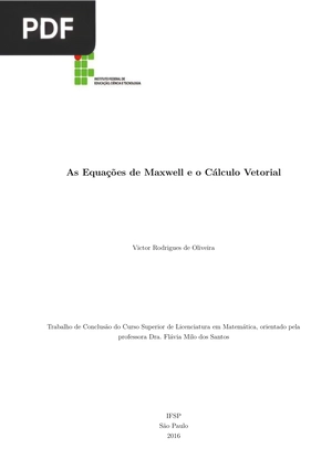 As Equações de Maxwell e o Cálculo Vetorial