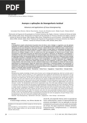 Avanços e aplicações da bioengenharia tecidual (Artigo)