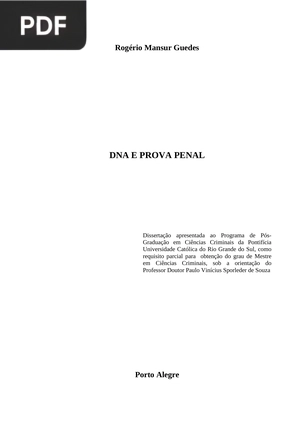 DNA e prova penal