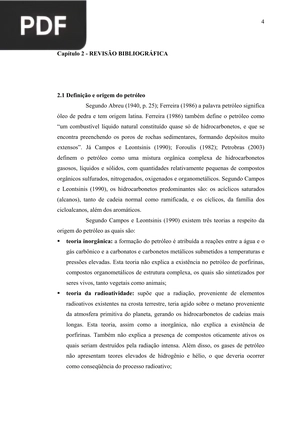 Definição e origem do petróleo