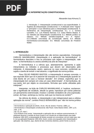 Hermenêutica e interpretação constitucional
