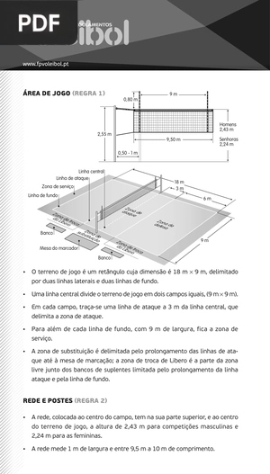 Livro de Regras/Regulamentos Voleibol