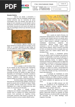 Natação História