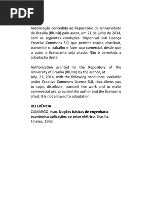 Noções Básicas de engenharia econômica