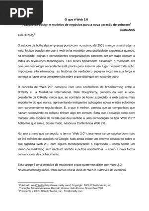 O que é Web 2.0