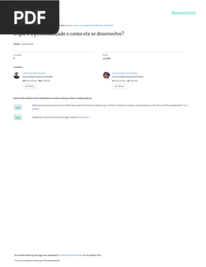 O que é a personalidade e como ela se desenvolve? (Artigo)