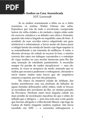Os Sonhos na Casa Assombrada