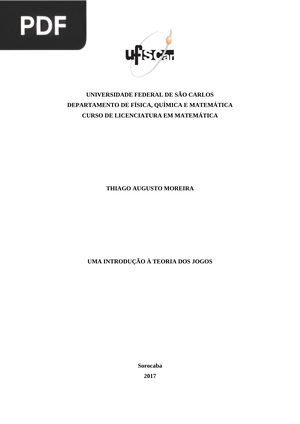 Uma introdução á teoria dos jogos