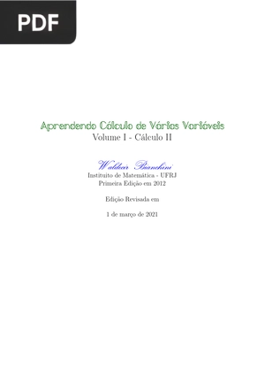 Aprendendo Calculo de Várias Variáveis