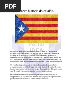 Breve história do catalão (Artigo)