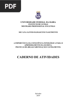 Caderno de Atividades