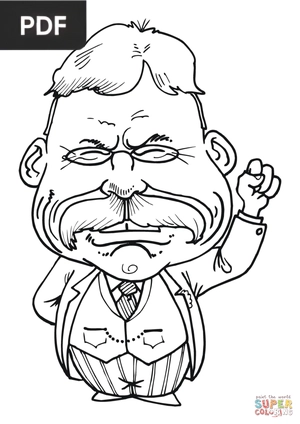 Caricatura para colorir
