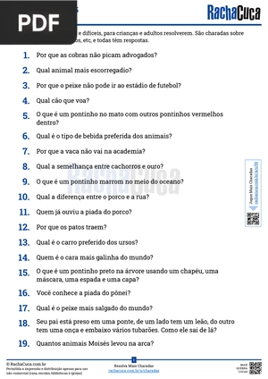 Charadas de Animais