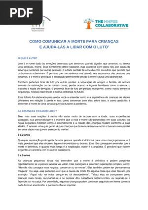 Como comunicar a morte para crianças e ajudá-las a lidar com o luto