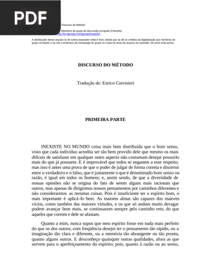 Discurso do método