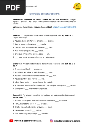 Exercicis de contraccions
