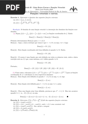 Funções vetoriais e curvas (Artigo)