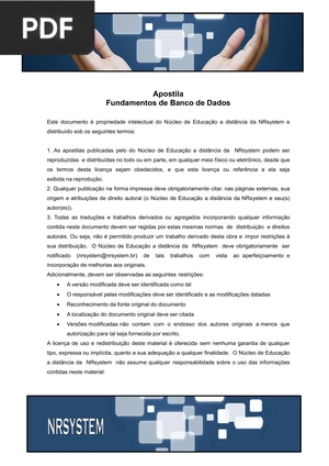 Fundamentos de Banco de Dados