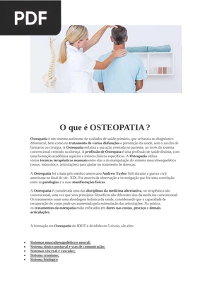 O que é osteopatia? (Artigo)