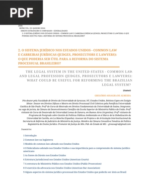 O sistema jurídico nos Estados Unidos