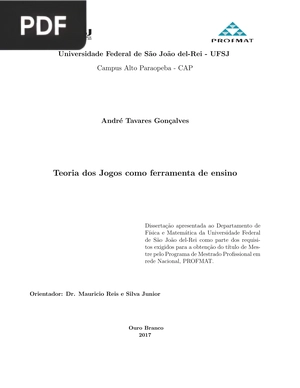 Teoria dos Jogos como ferramenta de ensino