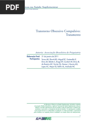 Transtorno Obsessivo Compulsivo: Tratamento