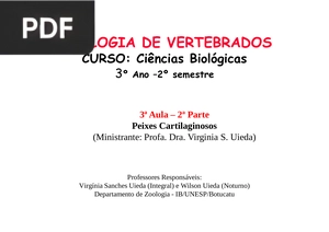 Zoologia de Vertebrados (Apresentação)