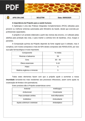 A importância da Própolis para a saúde humana