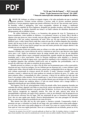 A Cor que veio do Espaço