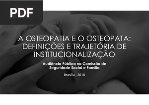 A osteopatia e o osteopata (Apresentação)