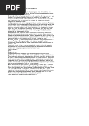 Encerrando Ciclos (Artigo)